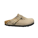 Neckerman Suede Slides | Beige