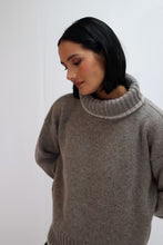 Tatano Dipped Henri Sweater | Mocha Wheat