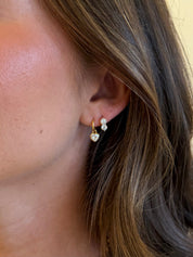 Zafino Amor Huggie Earrings | Gold
