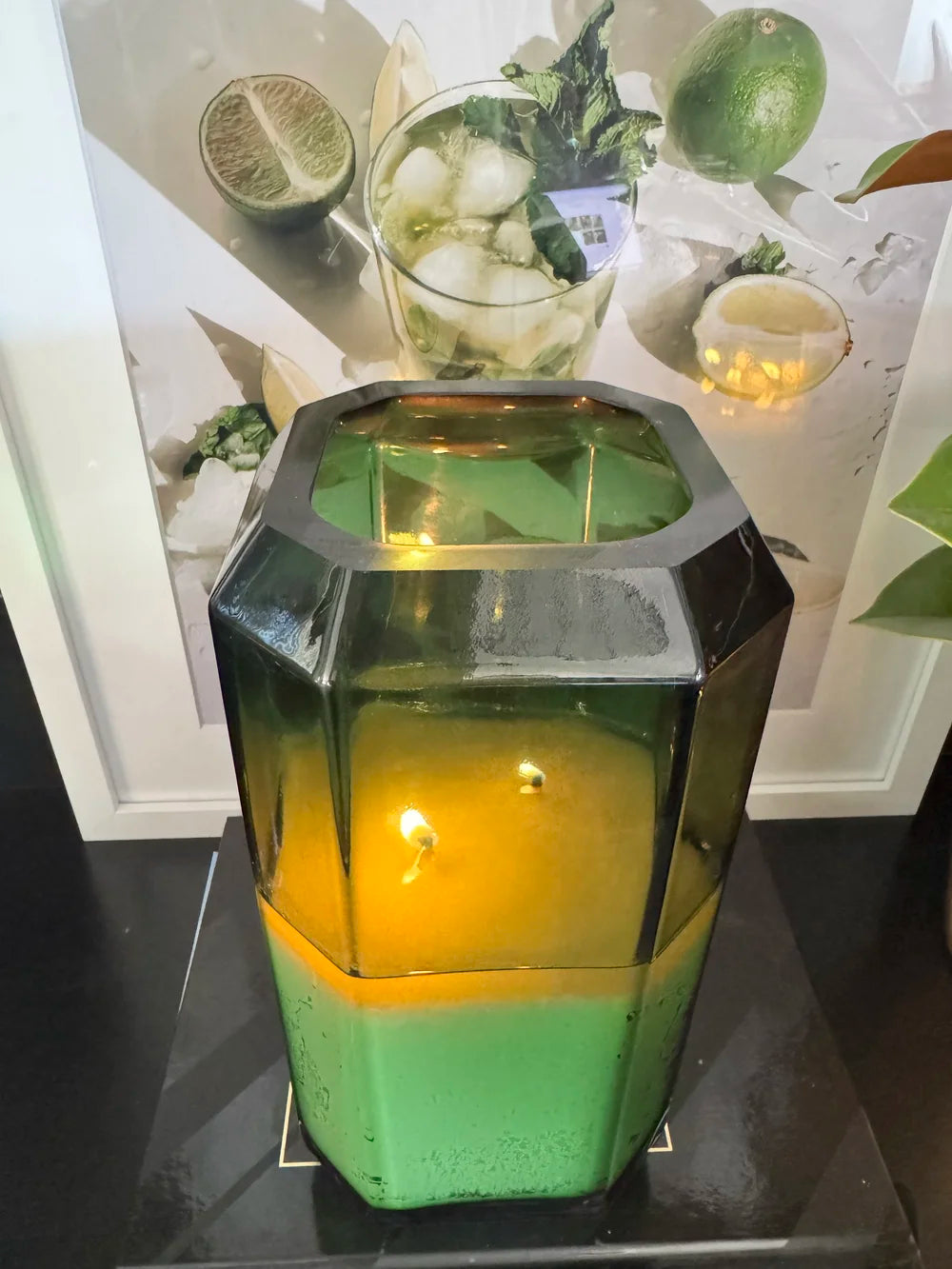 Sachii Nettle Emerald Green Candle | Tall Large