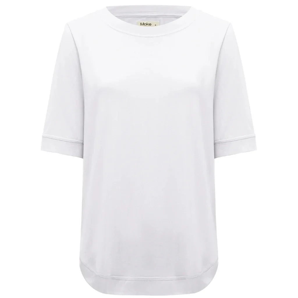 Moke Ruby Womens Tee | White