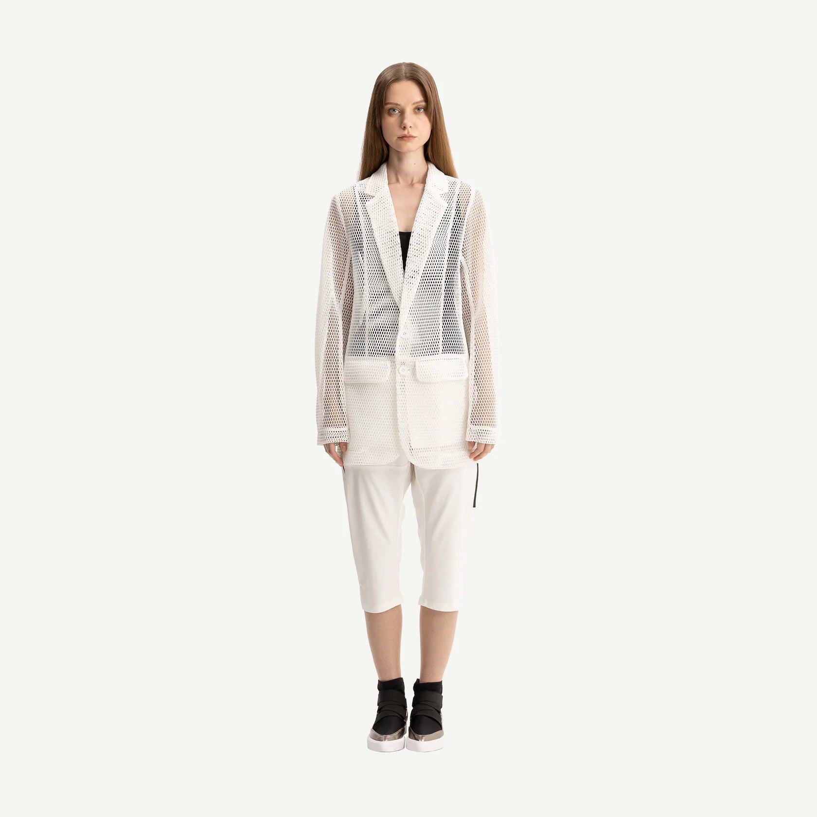 Bone & Arrow Tilly Blazer | White