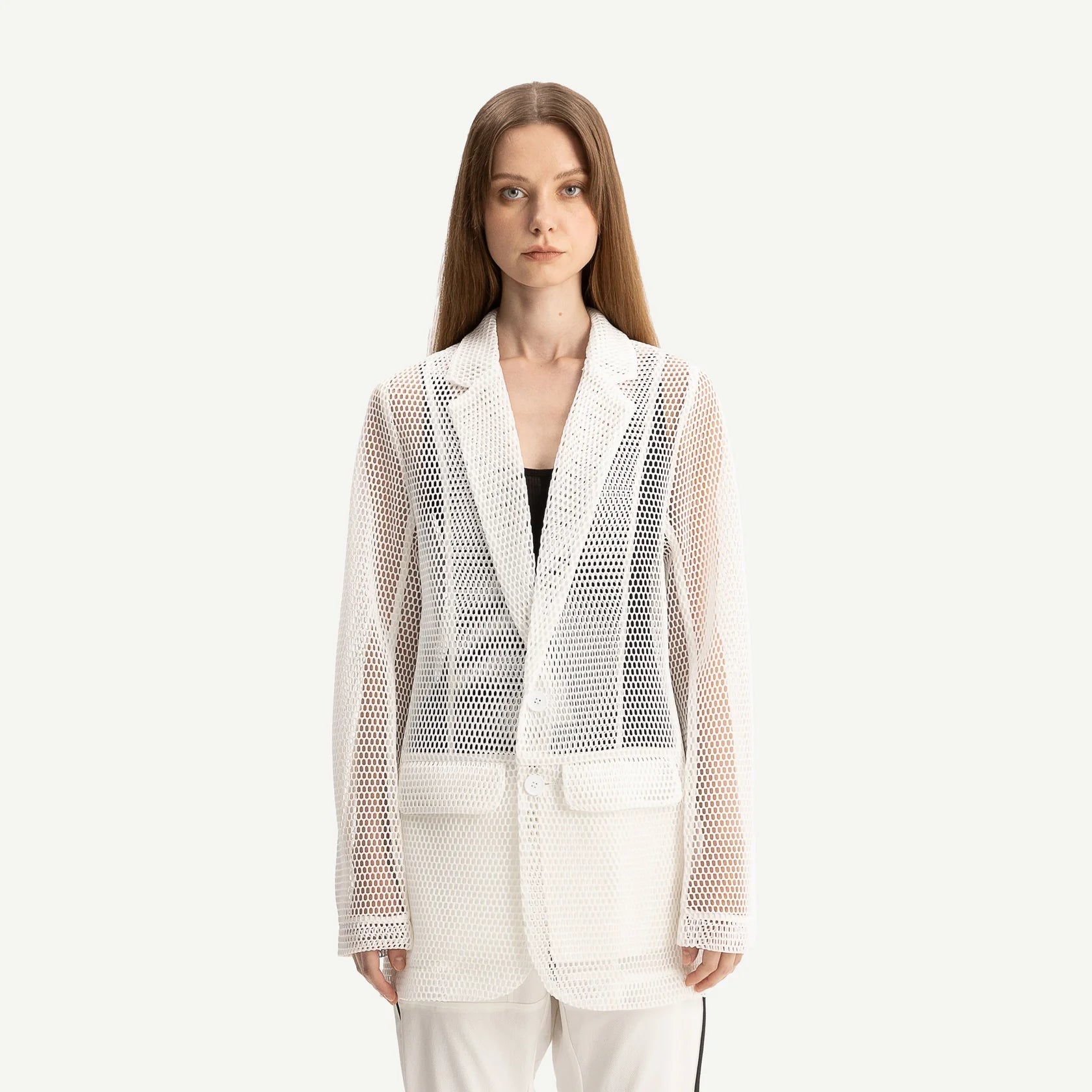 Bone & Arrow Tilly Blazer | White