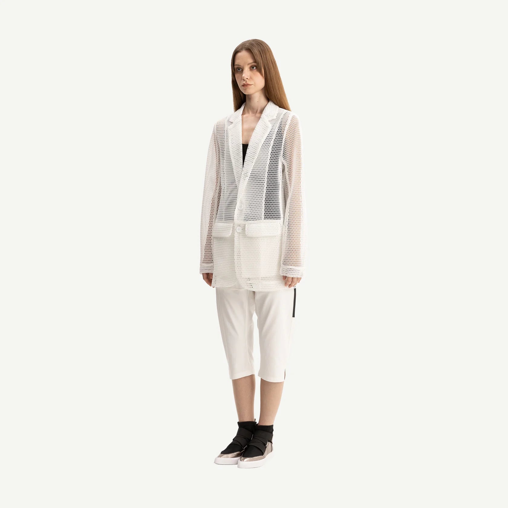 Bone & Arrow Tilly Blazer | White