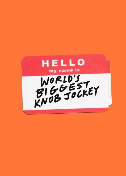 Jolly Awesome Greeting Card | Knob Jockey