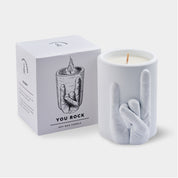 Candle Hand Soy Candle | You Rock