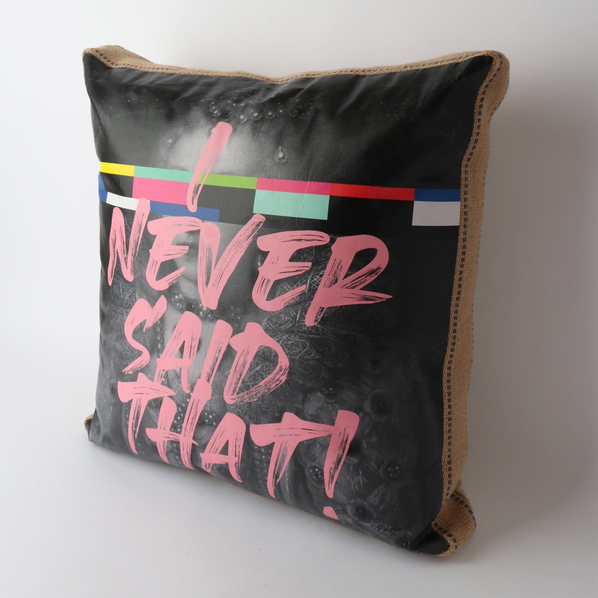 Le Forge Art Cushion | Never Said That