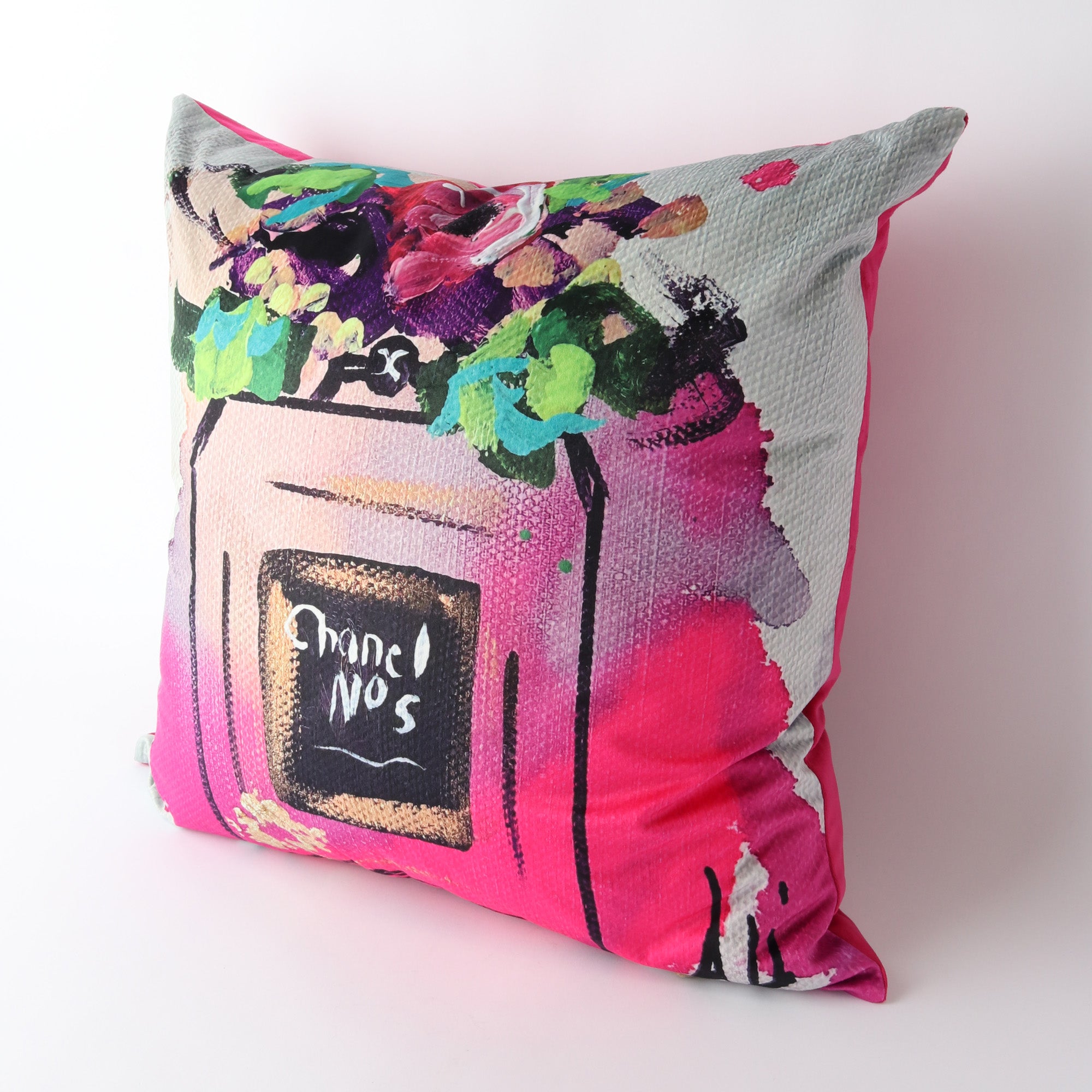 Art Cushion Velvet No5 Floral | Pink
