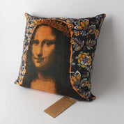 Art Cushion Velvet Mona Lisa | Orange