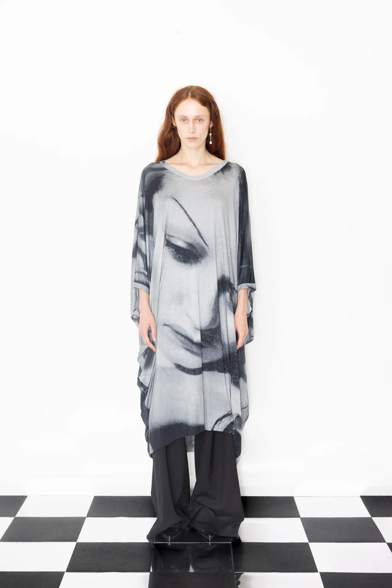 Jimmy d Flounder Jersey Dress | Mysterious Woman