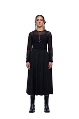 J Palm Service Skirt | Black Suiting