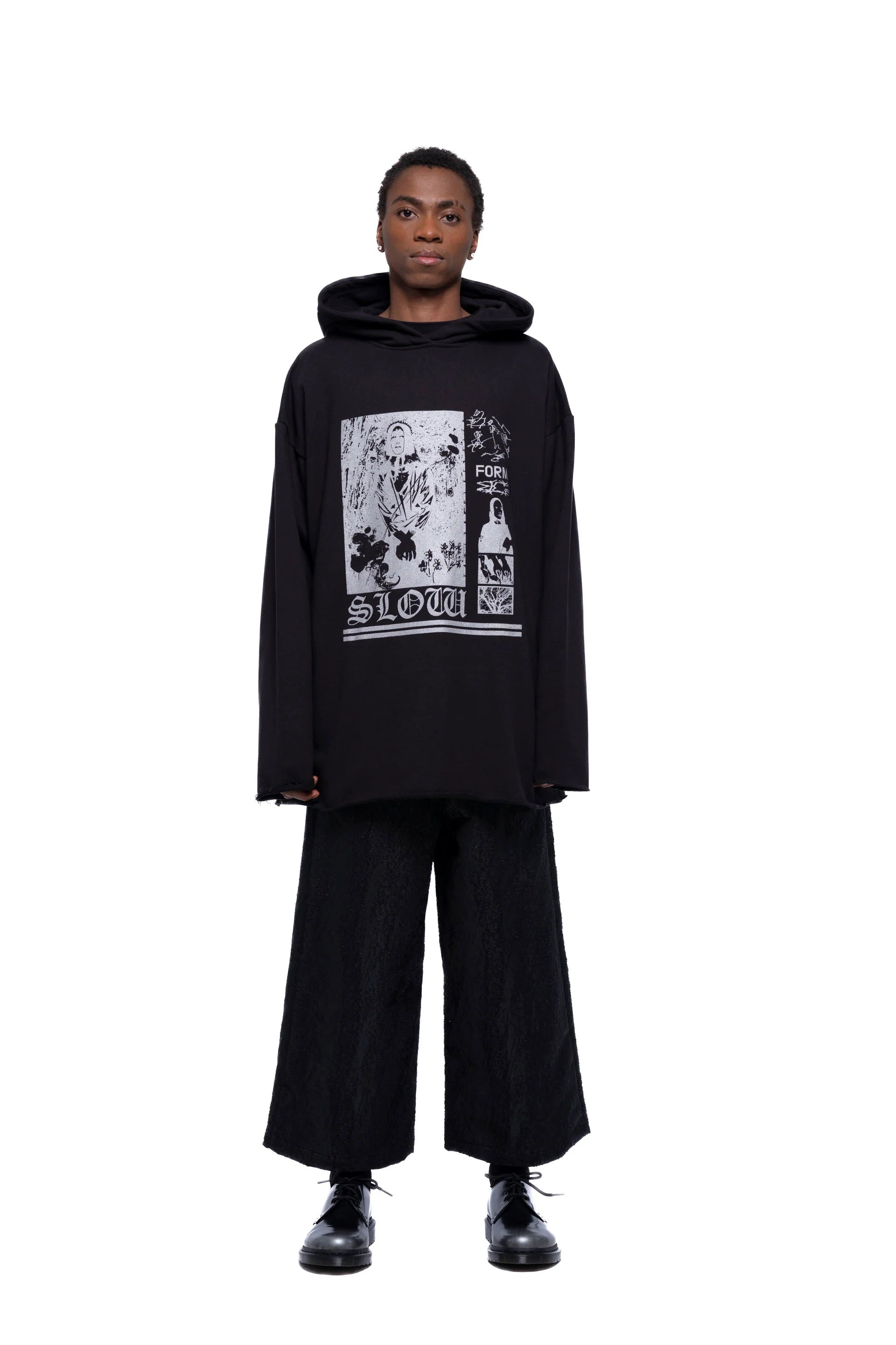 J Palm Slow Form Hoodie | Black