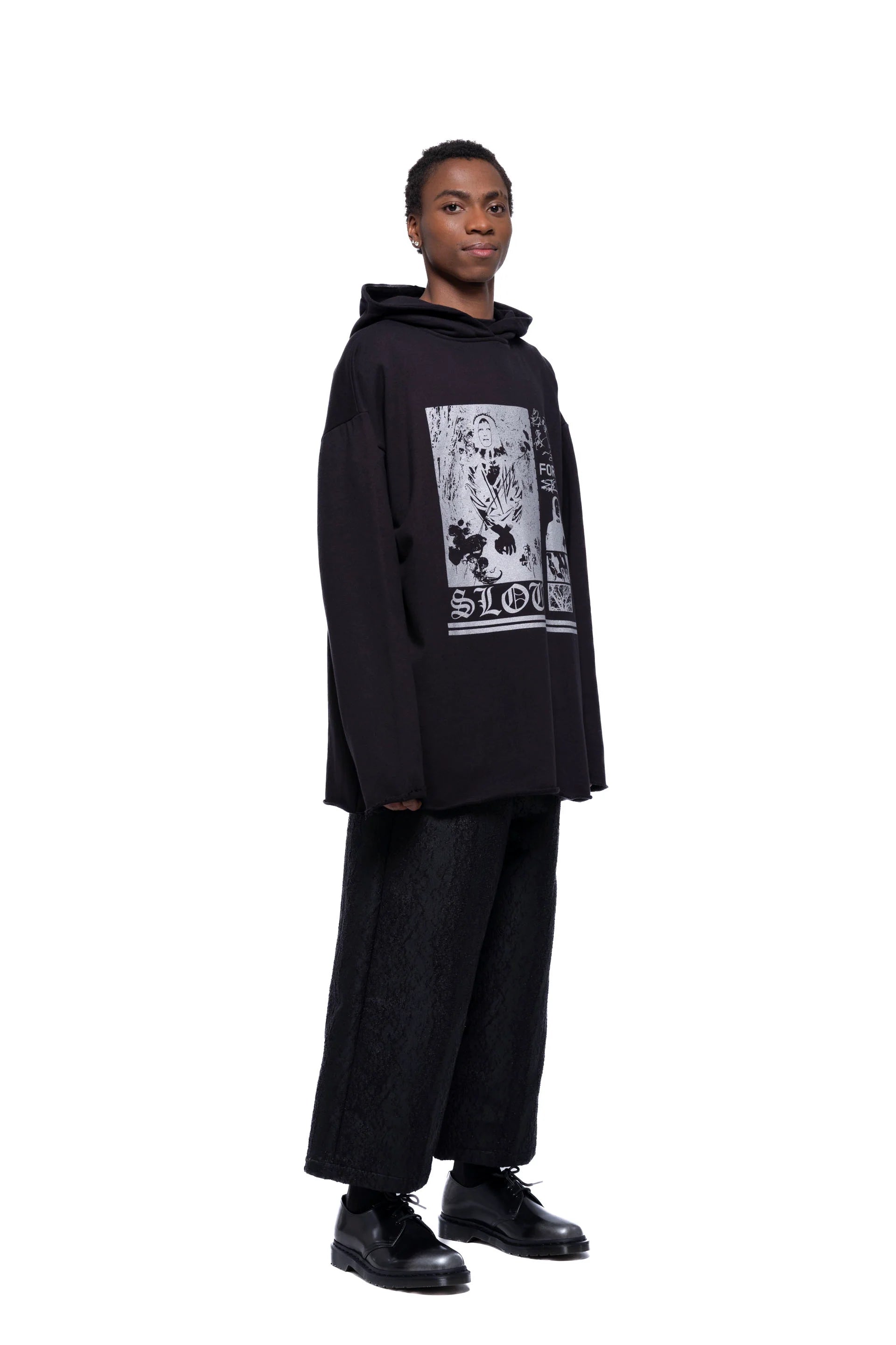 J Palm Slow Form Hoodie | Black