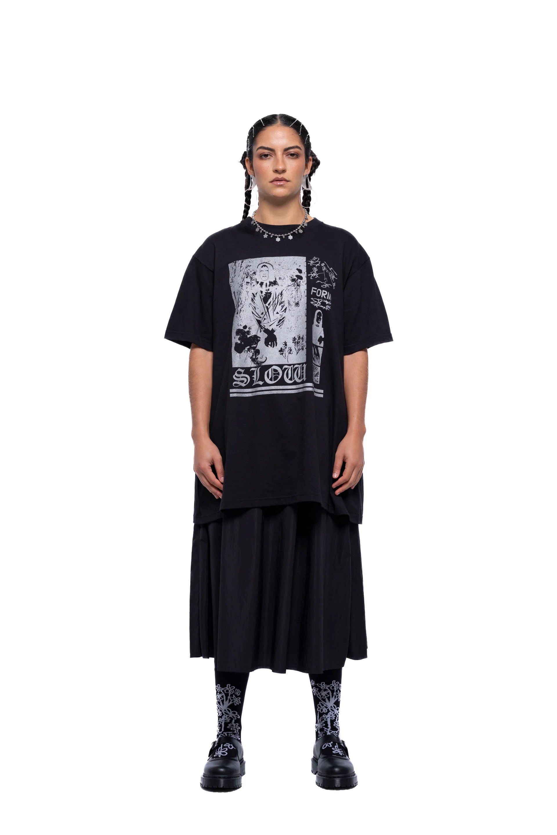 J Palm Slow Form T Shirt | Black