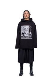 J Palm Slow Form Hoodie | Black