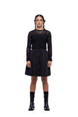 J Palm Service Skirt Mini | Black Suiting
