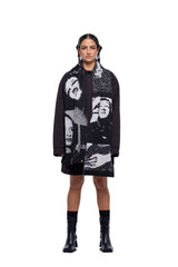 J Palm  Slow Form Scarf | Black White
