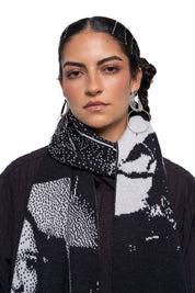 J Palm  Slow Form Scarf | Black White