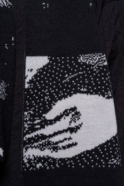 J Palm  Slow Form Scarf | Black White