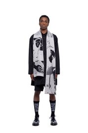 J Palm  Slow Form Scarf | Black White