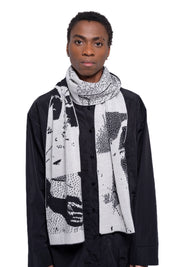 J Palm  Slow Form Scarf | Black White