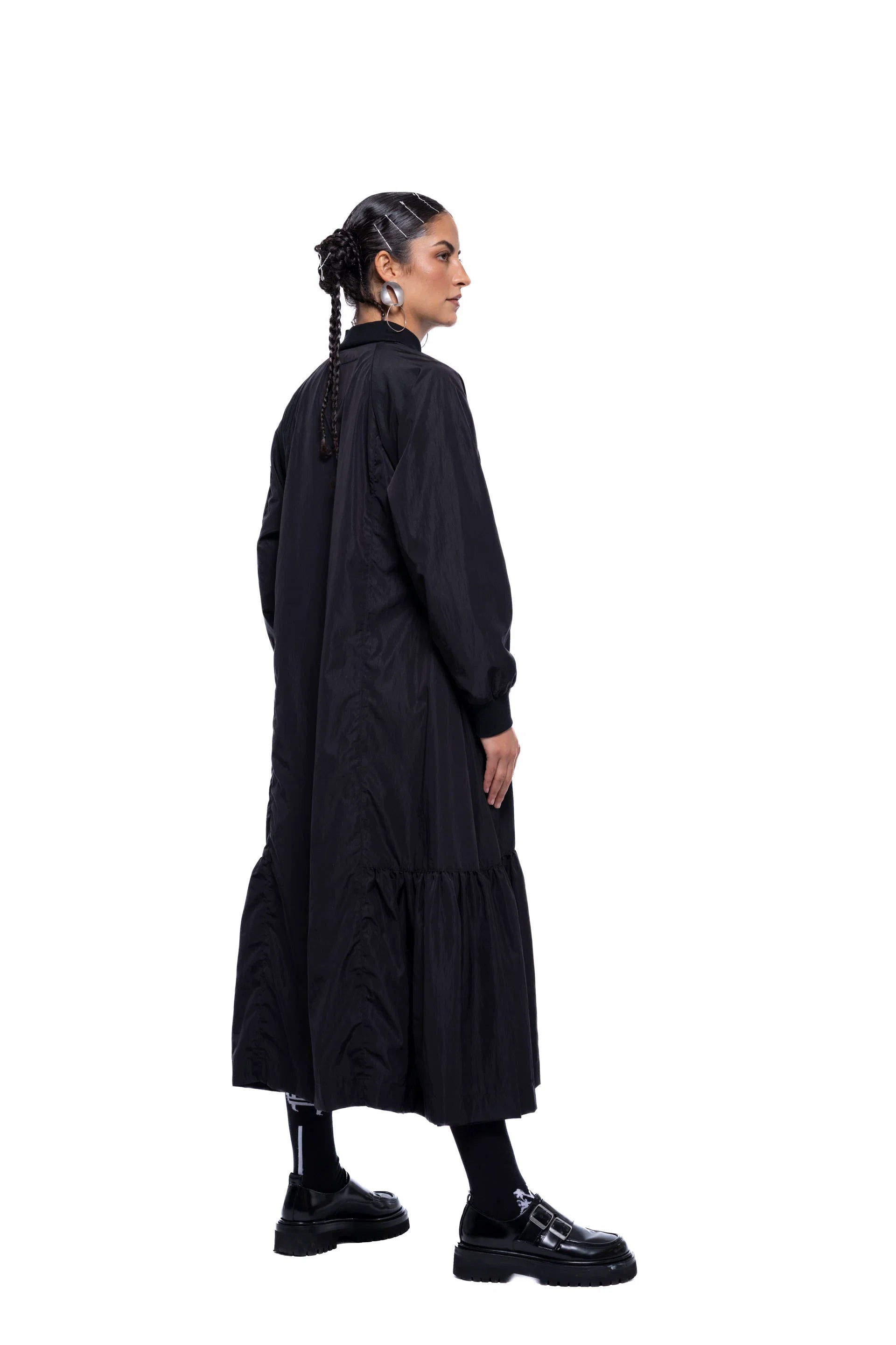 J Palm Gertrud Bomber Dress | Black Sport