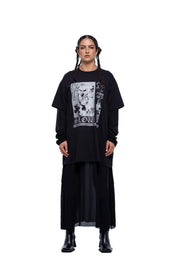 J Palm Slow Form T Shirt Dress | Black