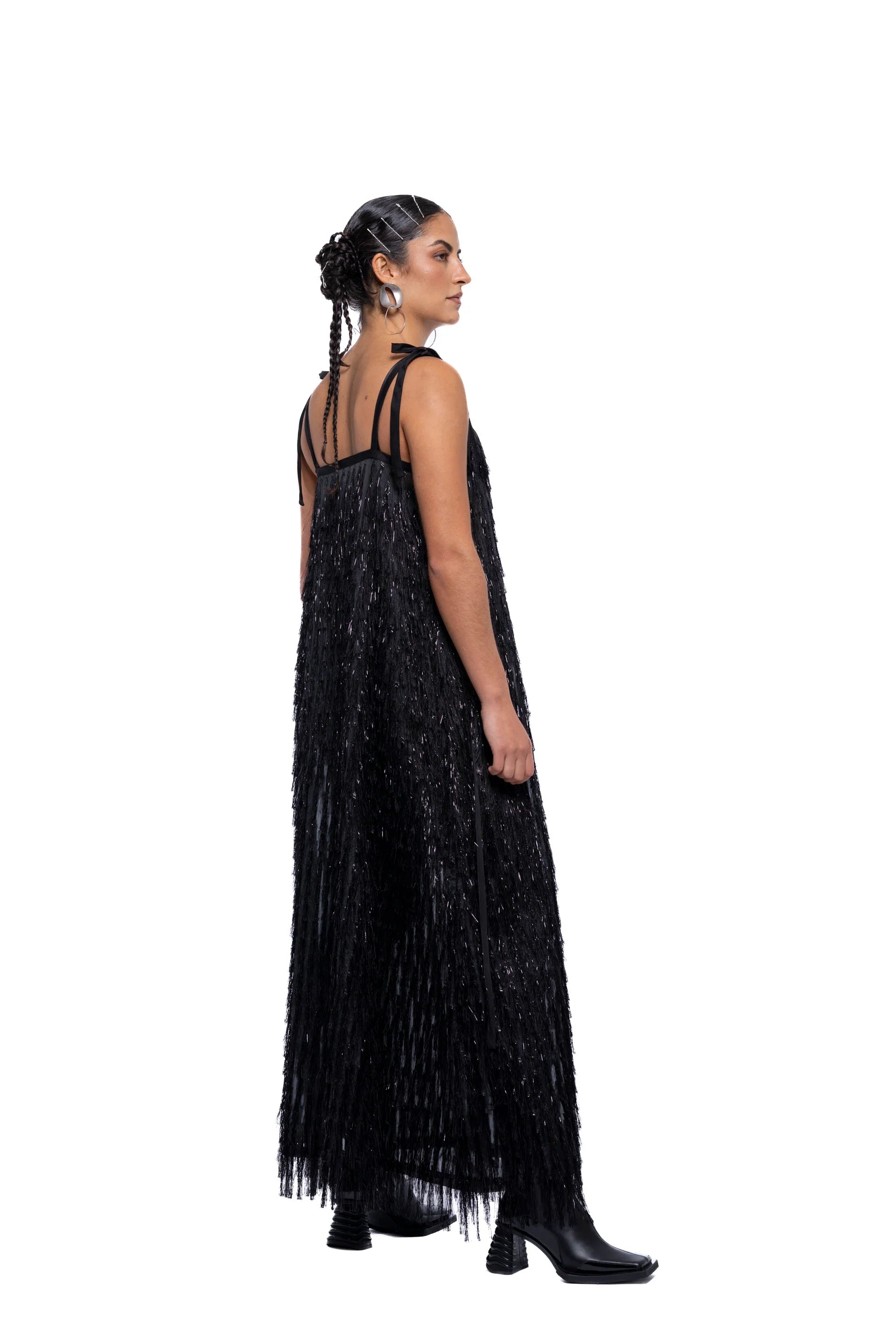 J Palm Pia Dress | Black