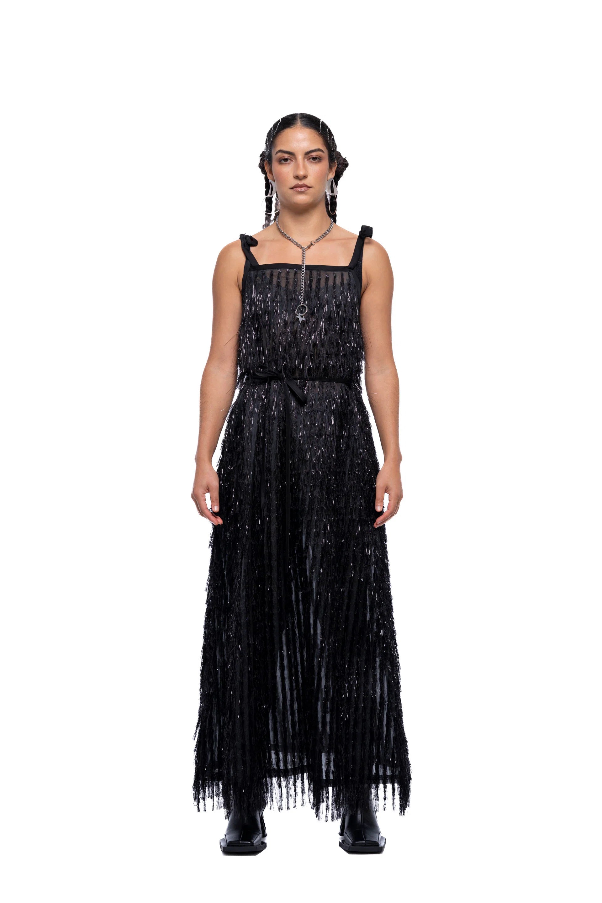 J Palm Pia Dress | Black