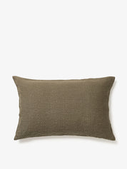 Citta Inku Organic Cotton Linen Pillowcase Pair | Olive