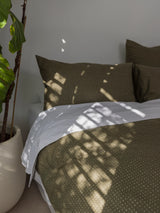 Citta Inku Organic Cotton Linen Pillowcase Pair | Olive
