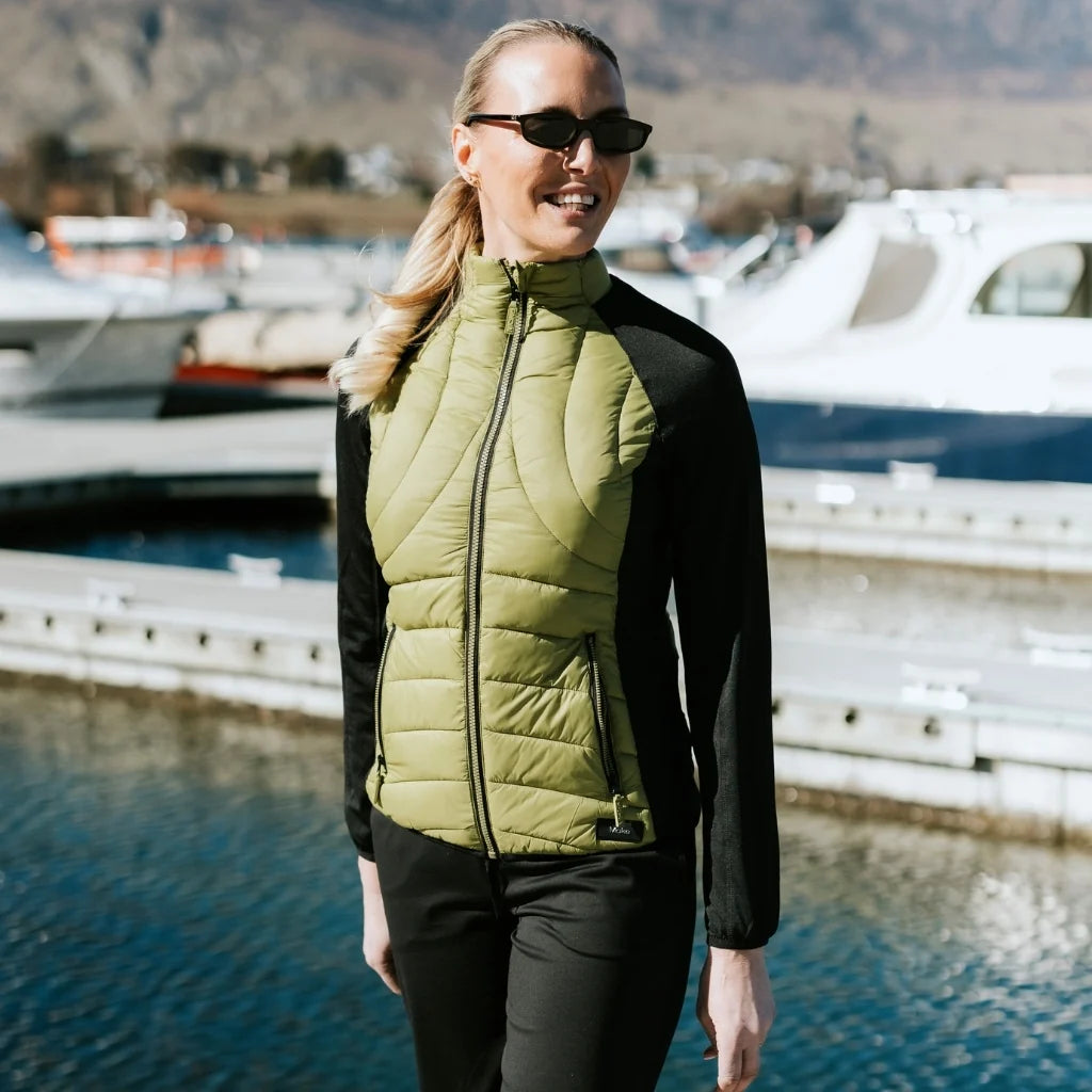 Moke Jen Womens Active Jacket | Avocado