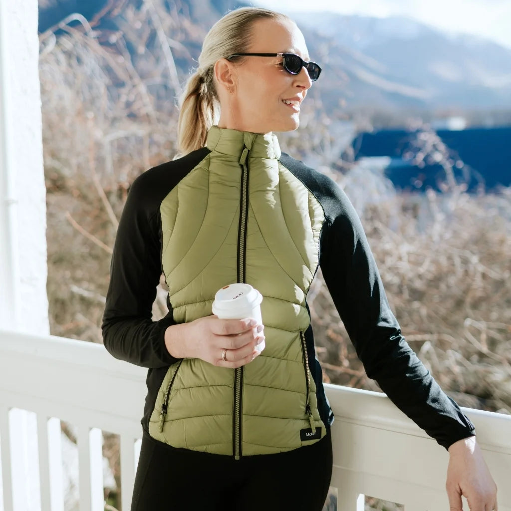 Moke Jen Womens Active Jacket | Avocado