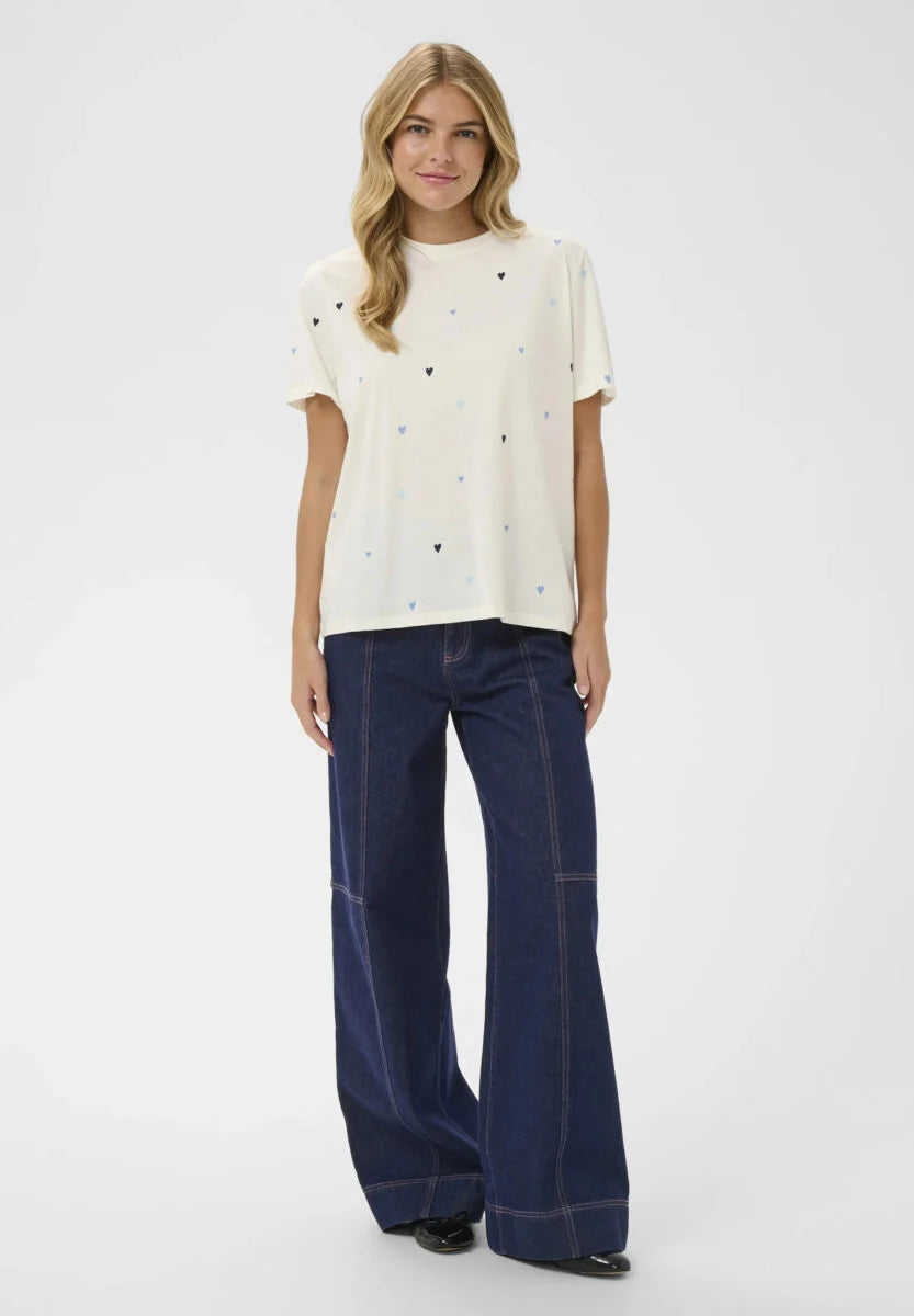 St Tropez Johanna T Shirt | Iced Blue