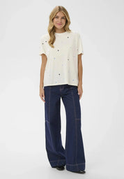 St Tropez Johanna T Shirt | Iced Blue