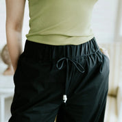 Moke Juno Womens Relaxed Pant | Black