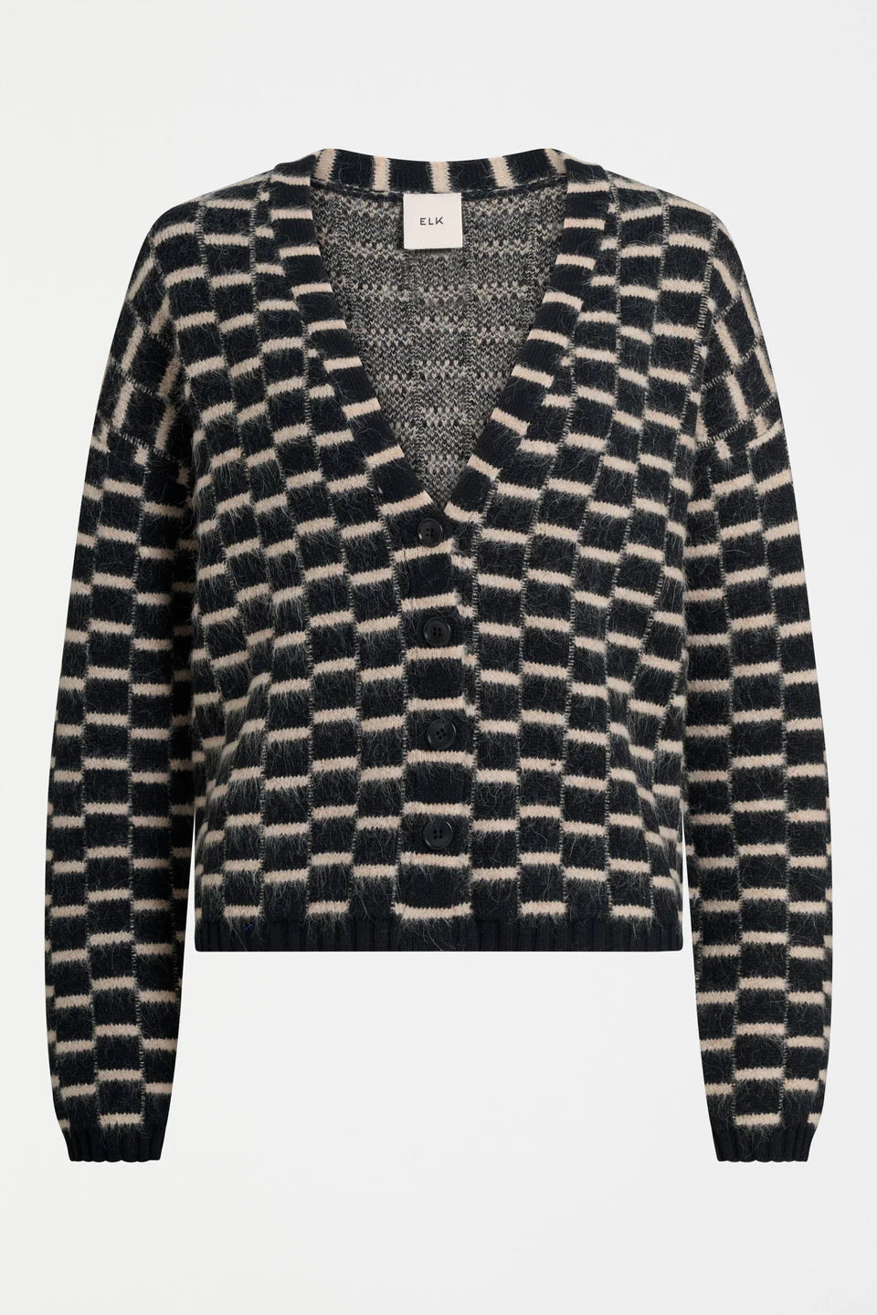 Elk  Lunz Cardi | Black Beige