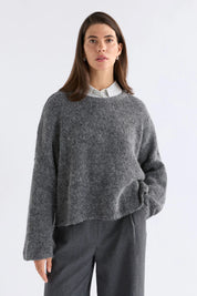 Elk Agna Sweater | Grey Marle
