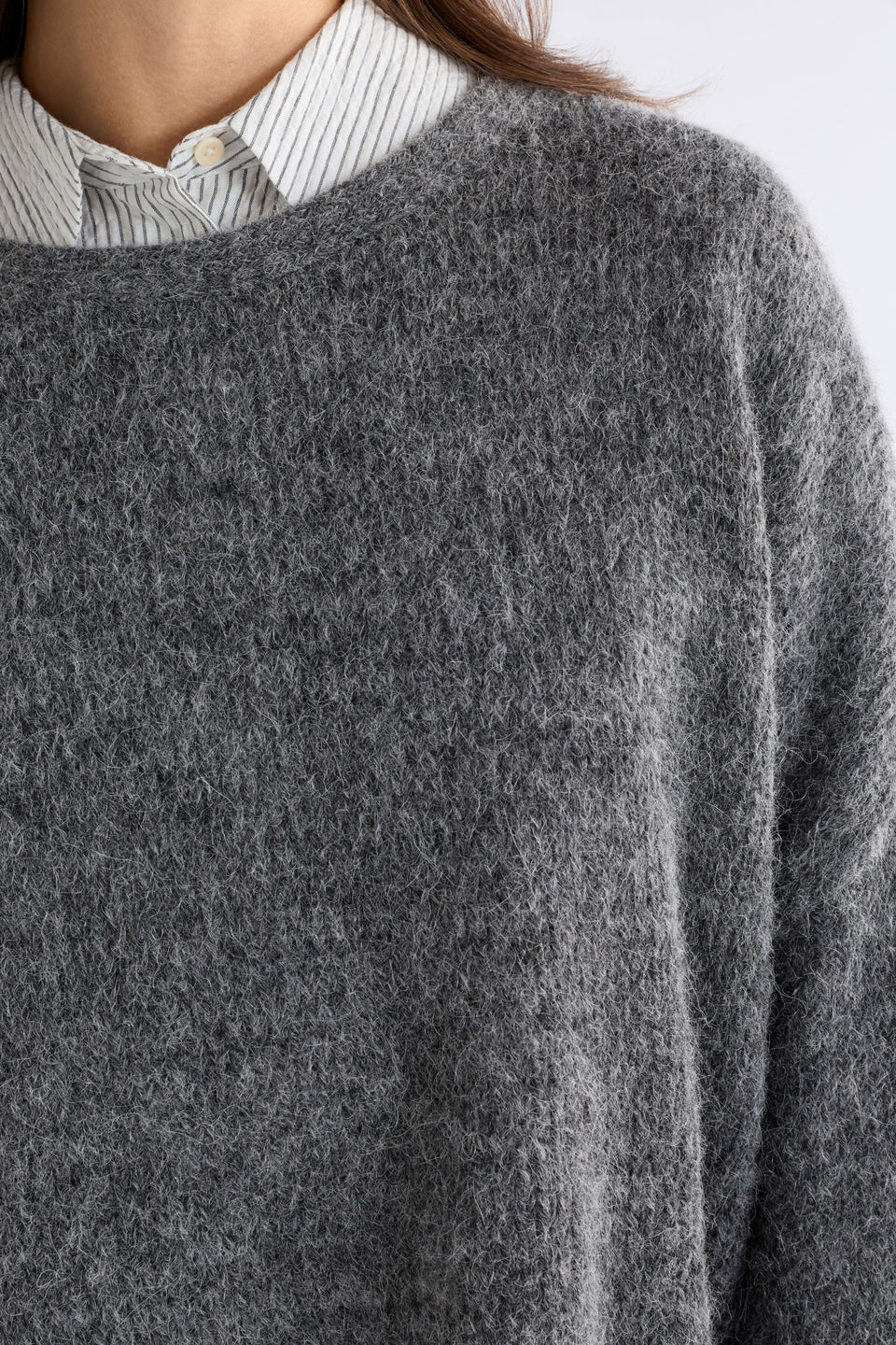 Elk Agna Sweater | Grey Marle