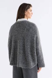 Elk Agna Sweater | Grey Marle