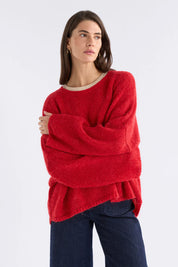 Elk Agna Sweater | Flame Red