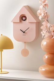 Karlsson Modern Cuckoo Clock | Soft Pink