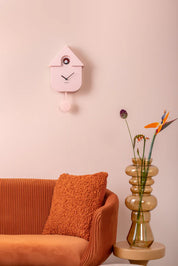 Karlsson Modern Cuckoo Clock | Soft Pink