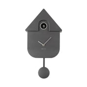 Karlsson Modern Cuckoo Clock | Metallic Dark Grey