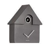Karlsson Modern Cuckoo Clock | Metallic Dark Grey