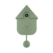 Modern Cuckoo Wall Clock | Metallic Dark Green