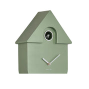 Modern Cuckoo Wall Clock | Metallic Dark Green