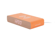 Karlsson Retro Flat LED Clock | Bright Orange