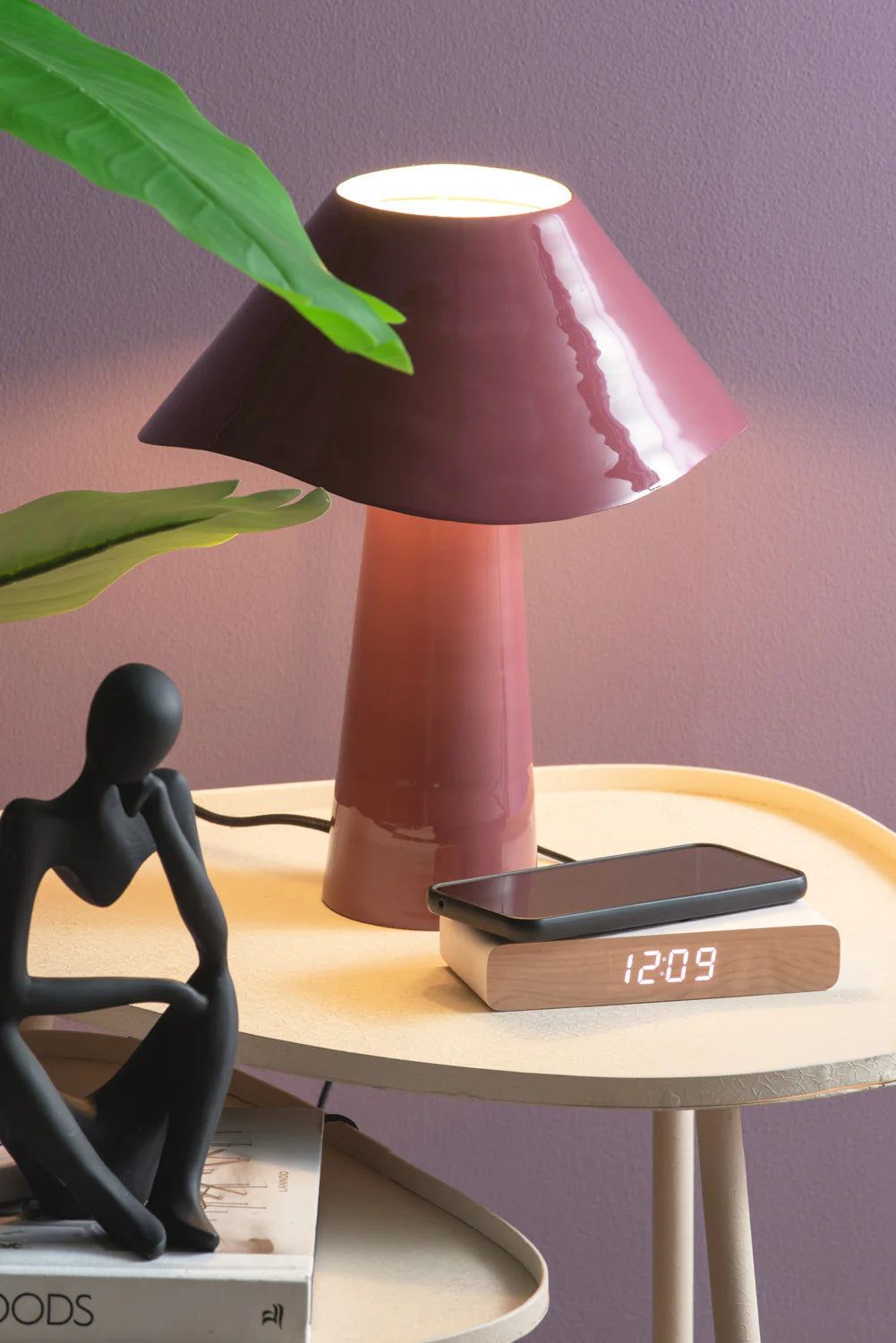 Karlsson's Retro Flat LED Alarm Clock | White