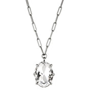 Dyrberg Kern Kally Necklace | Silver Crystal